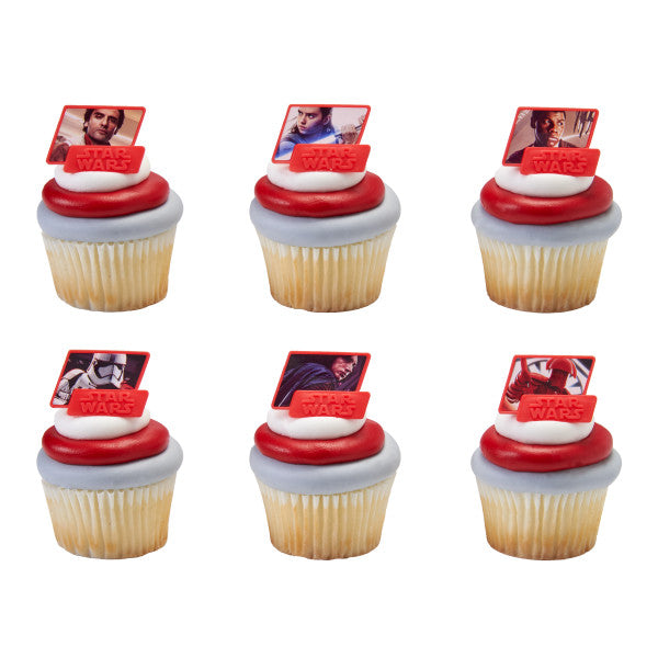 Star Wars The Last Jedi The Force Cupcake Rings - 12 Rings