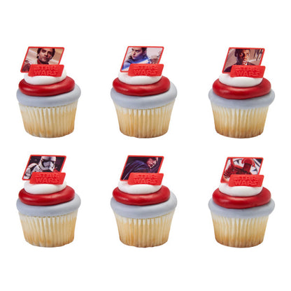Star Wars The Last Jedi The Force Cupcake Rings - 12 Rings