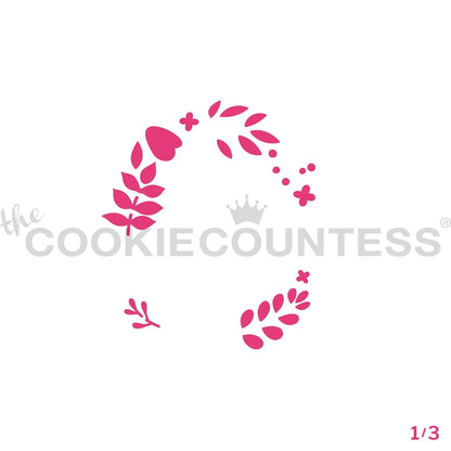 3 Piece Autumn Wreath Stencil Set