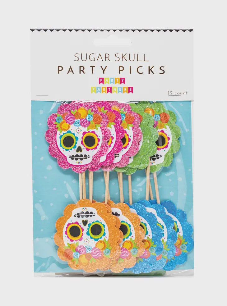 Sugar Skull Cupcake Picks
