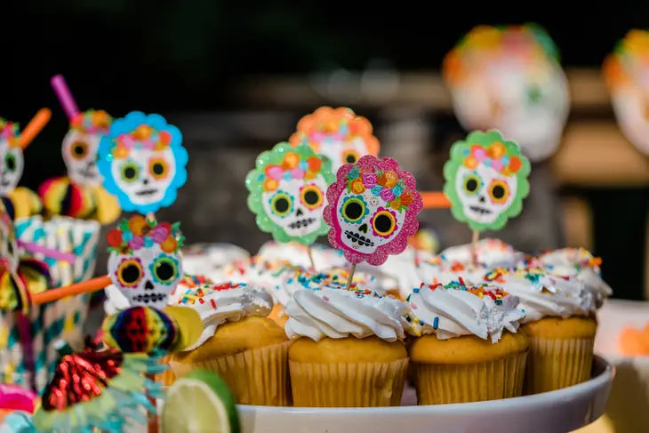 Sugar Skull Cupcake Picks