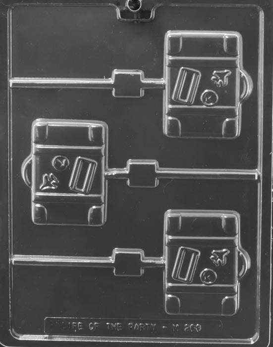 Suitcase Lollipop Chocolate Mold