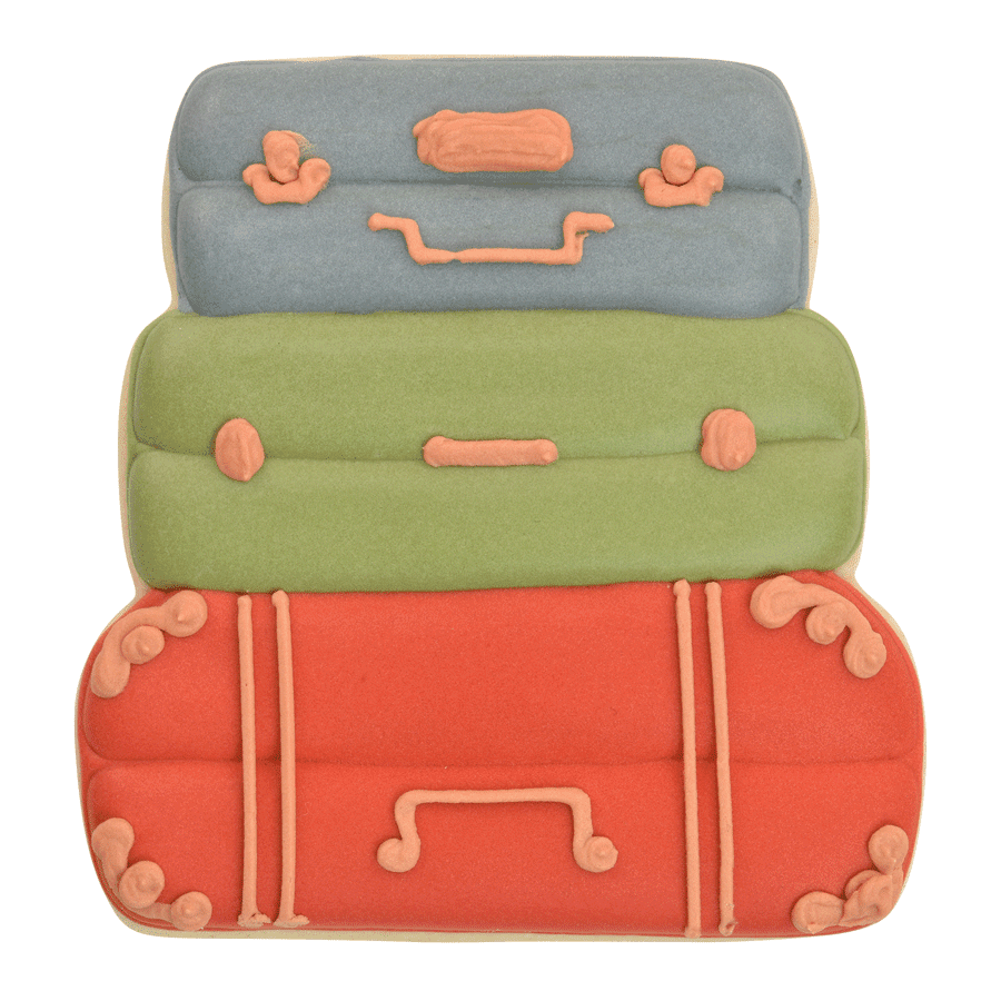 Suitcase or Book Stack Cookie Cutter