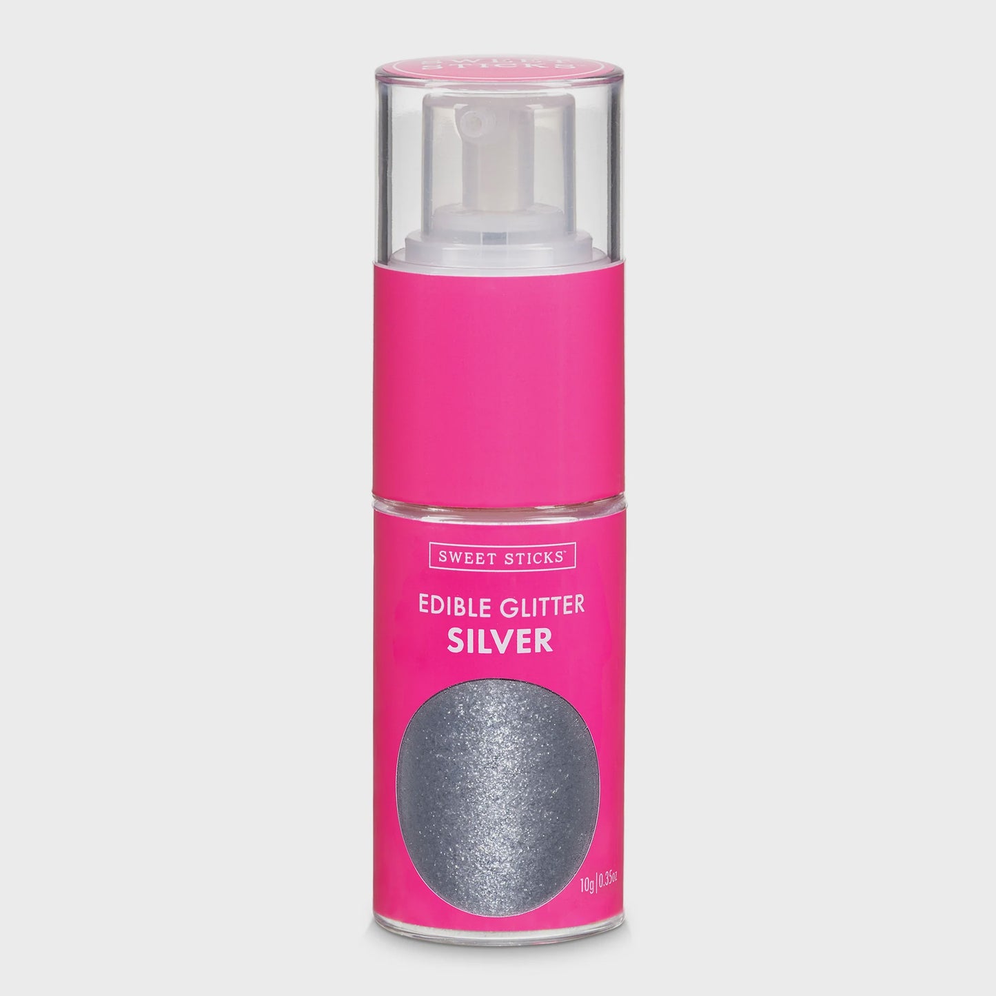 Sweet Sticks Edible Glitter Pump Silver