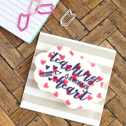 Teaching is a Work of Heart Stencil
