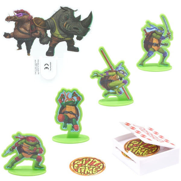 Teenage Mutant Ninja Turtles Pizza Power Cake Topper Set