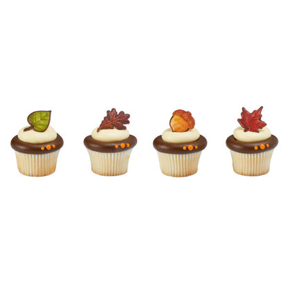 Thankful For Fall Cupcake Rings - 12 Cupcake/Cake Rings