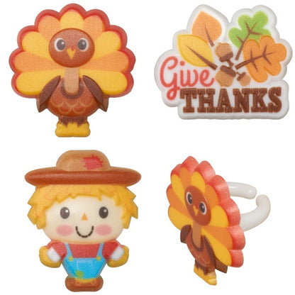 Harvest Friends Cupcake Rings - 12 Cupcake/Cake Rings