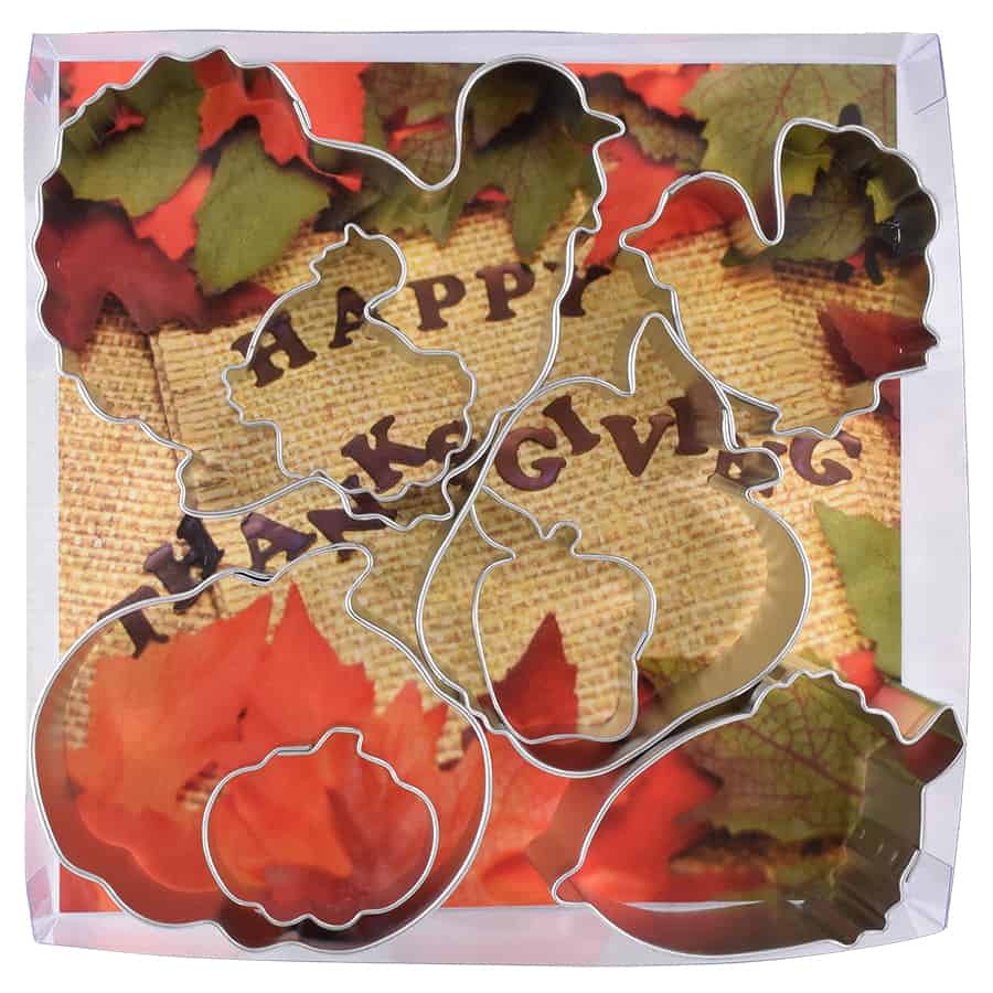 8 Piece Thanksgiving Cookie Cutter Set