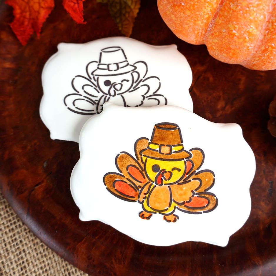Turkey with a Wink Paint Your Own Stencil