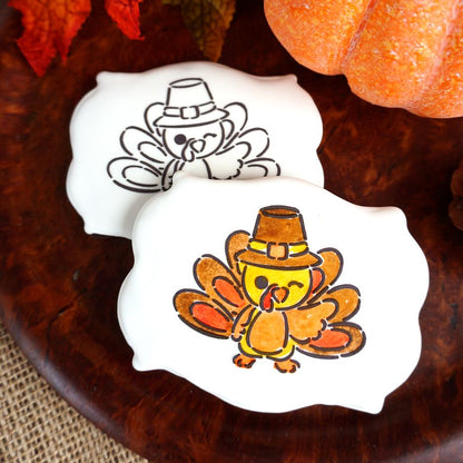 Turkey with a Wink Paint Your Own Stencil