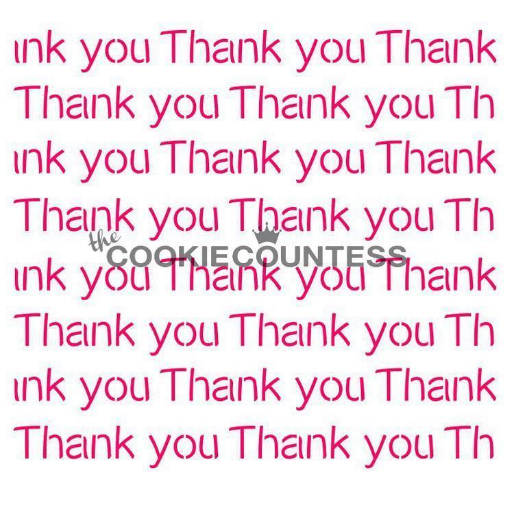 Thank You Repeat Stencil