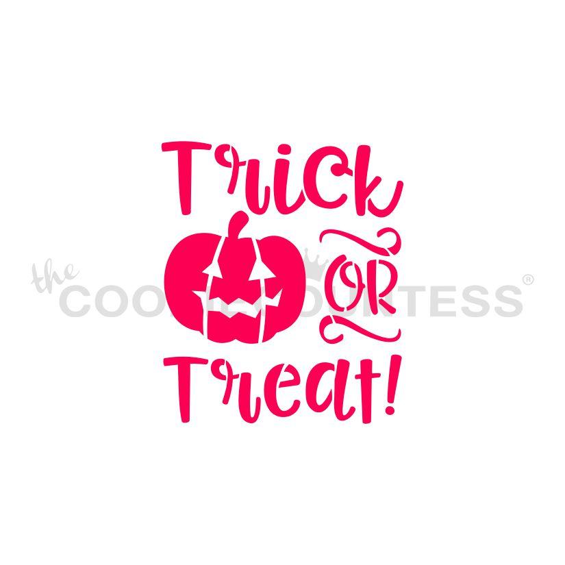 Fun Trick or Treat Stencil
