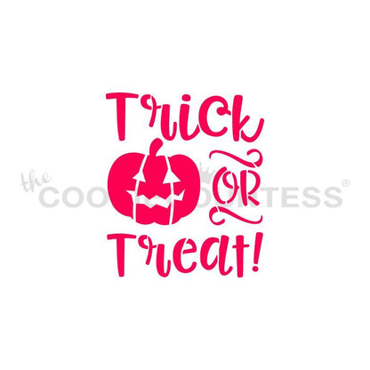 Fun Trick or Treat Stencil