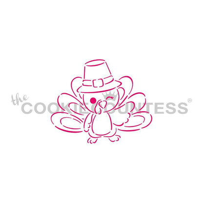 Turkey with a Wink Paint Your Own Stencil