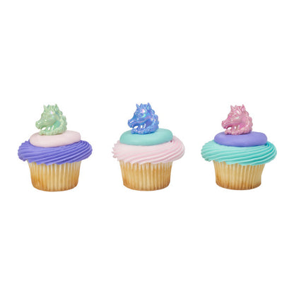 Unicorn Cupcake Rings - 12 Rings