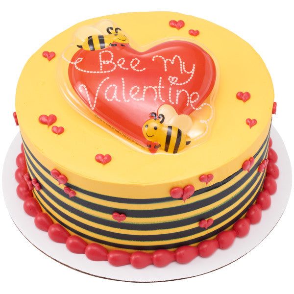 Bee My Valentine Cake Topper Pop Top