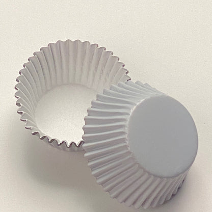 White Foil Baking Cups - 50ish Cupcake Liners