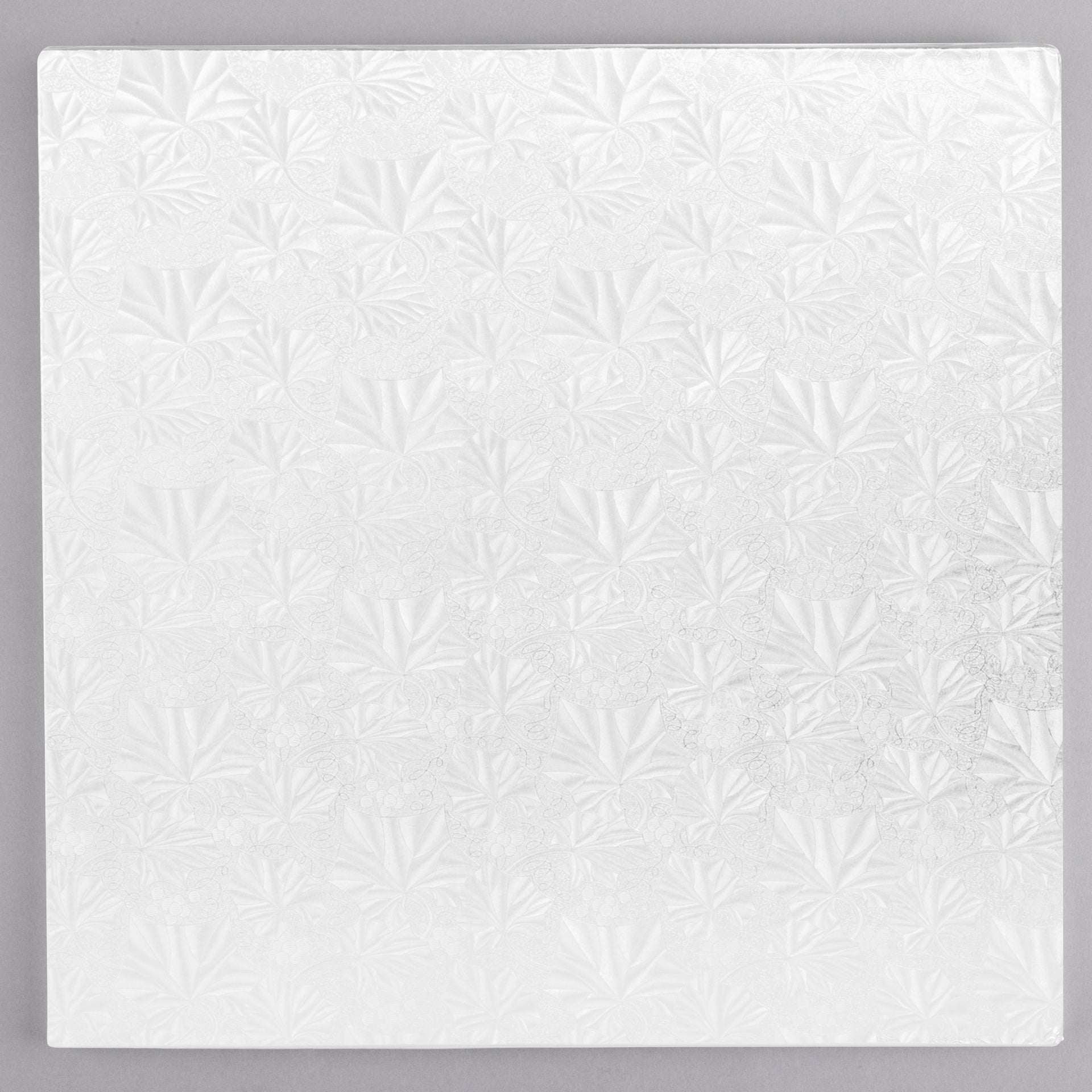 10 Inch Square, White Cake Drum