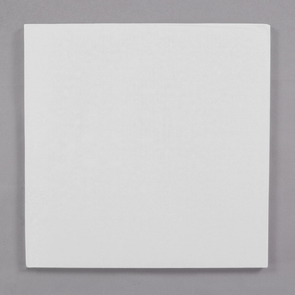 16 Inch Square, White Cake Drum