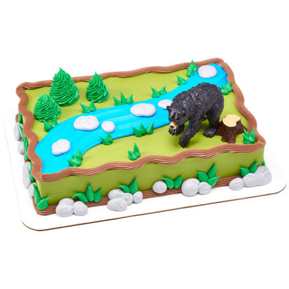Wild Black Bear Cake Topper Set
