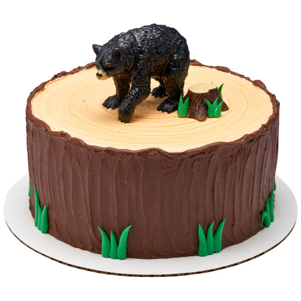Wild Black Bear Cake Topper Set