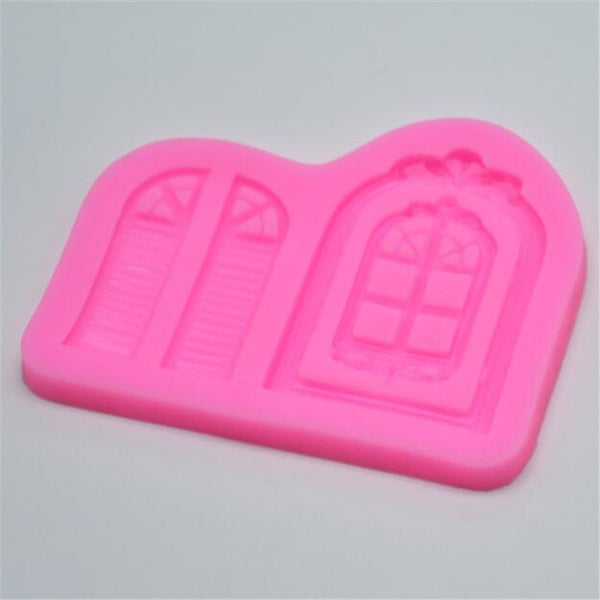 Vintage Window with Shutters Silicone Mold