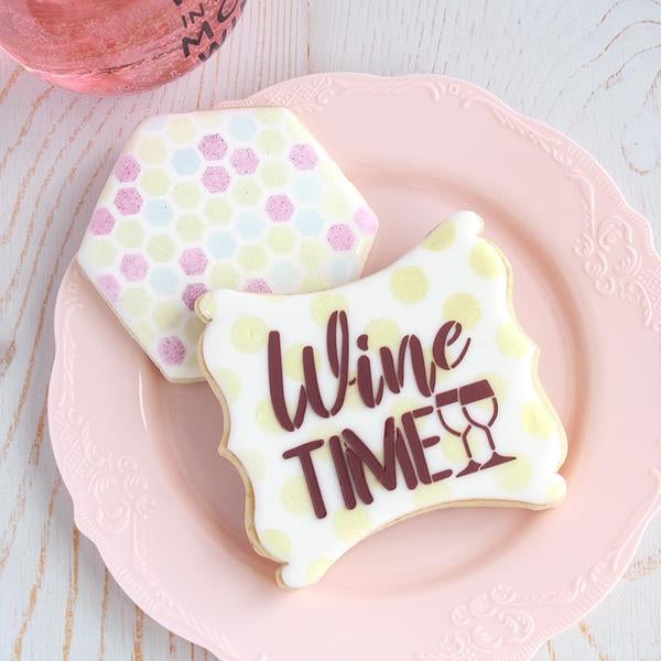 Wine Time Stencil