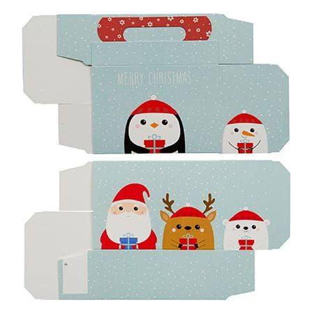 Merry Christmas Winter Friends, 1/2LB Candy Tote Box