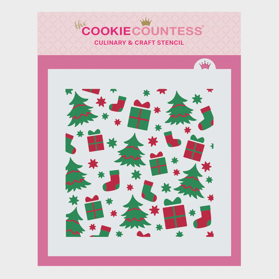 Winter Pattern 2 Piece Stencil Set