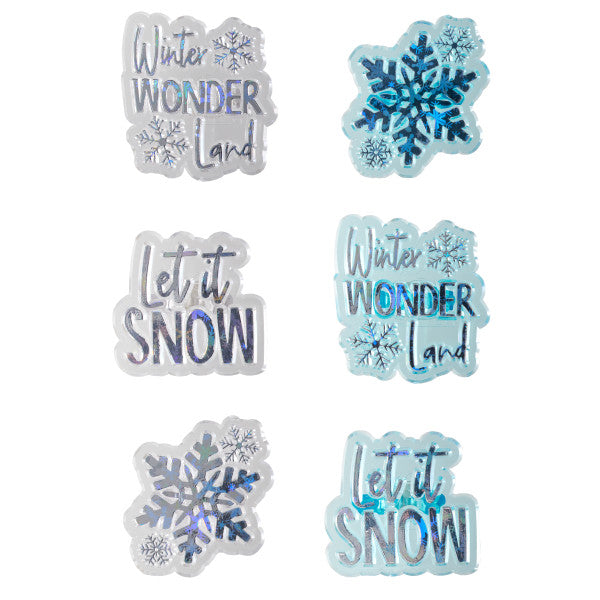 Winter Wonderland Cupcake Rings - 12 Cupcake/Cake Rings