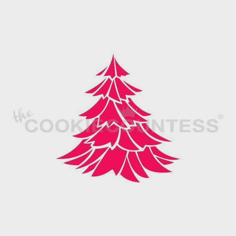 Woodsy Christmas Tree Stencil