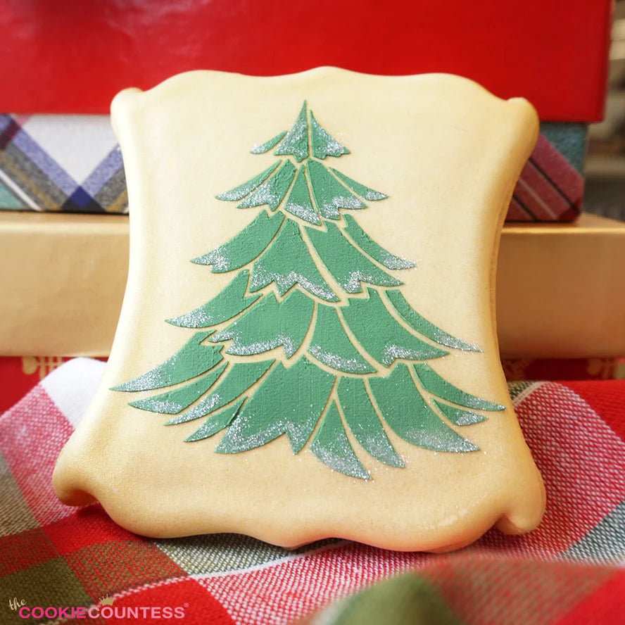 Woodsy Christmas Tree Stencil