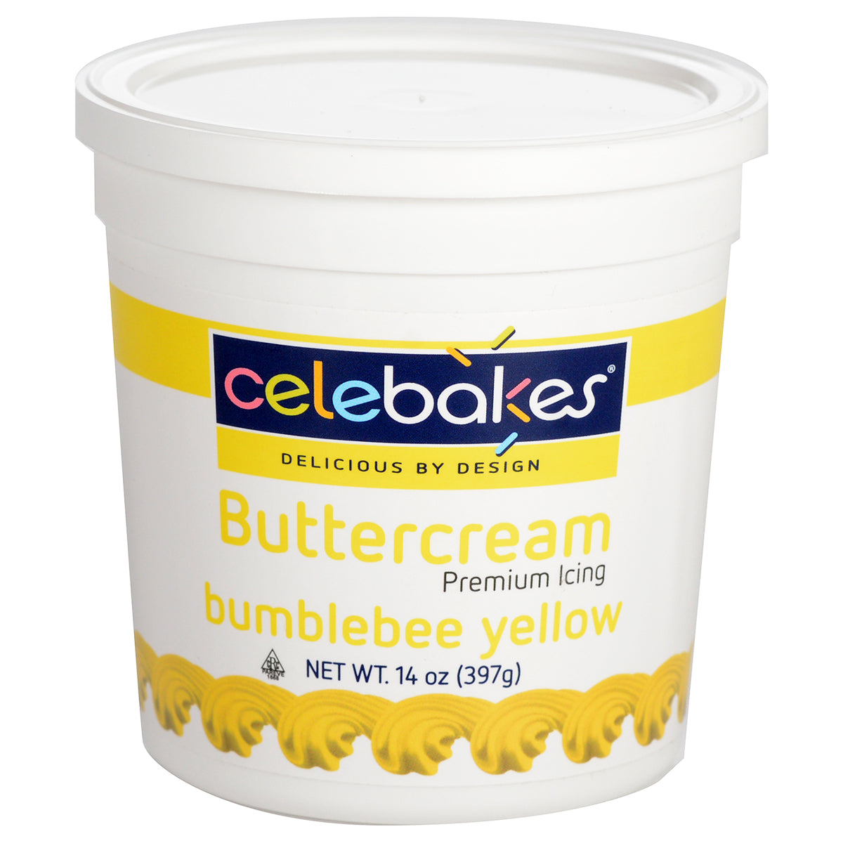 14oz Bumblebee Yellow Buttercream, Celebakes